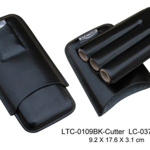 PU leather with stainless steel cigar cutter Type